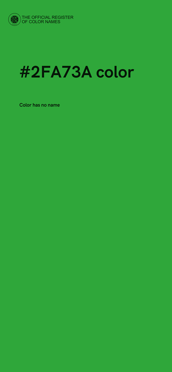 #2FA73A color image