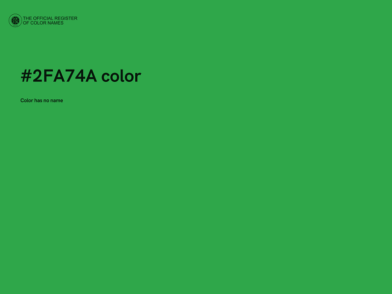 #2FA74A color image