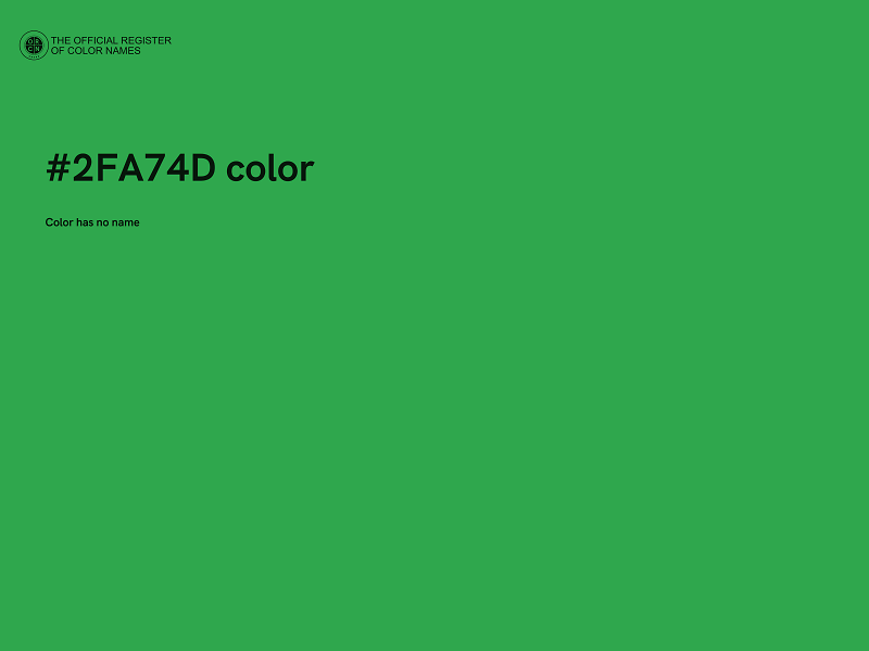 #2FA74D color image