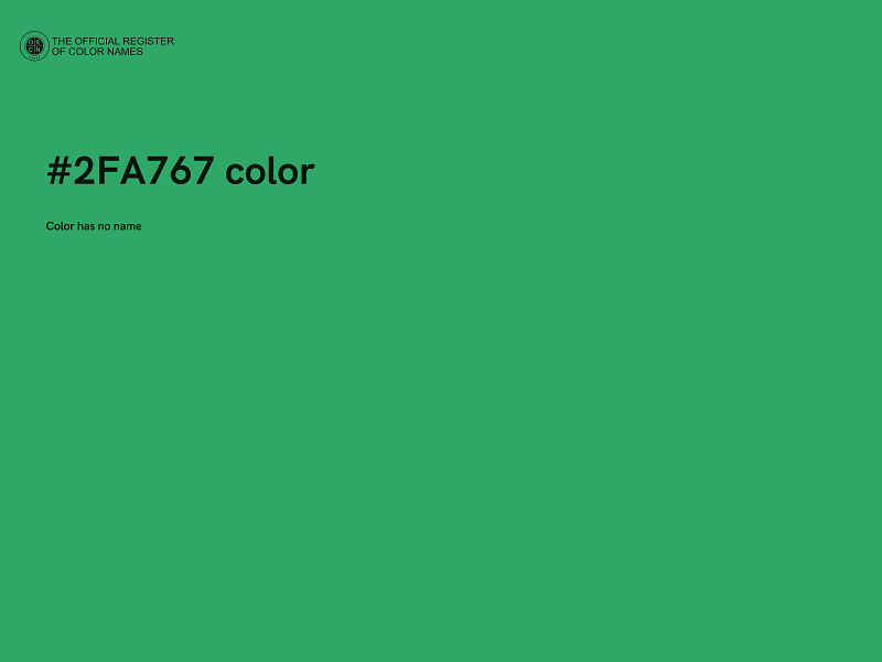 #2FA767 color image