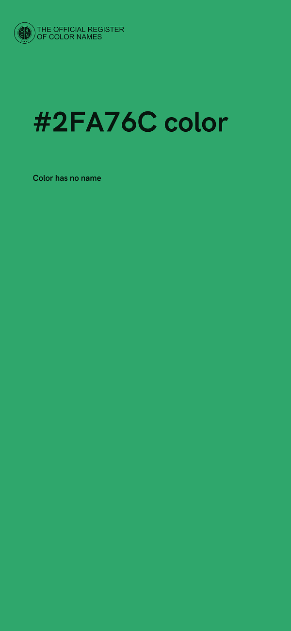 #2FA76C color image