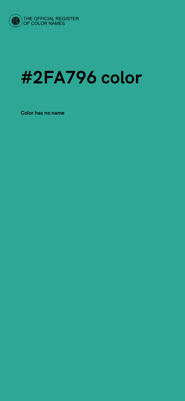 #2FA796 color image