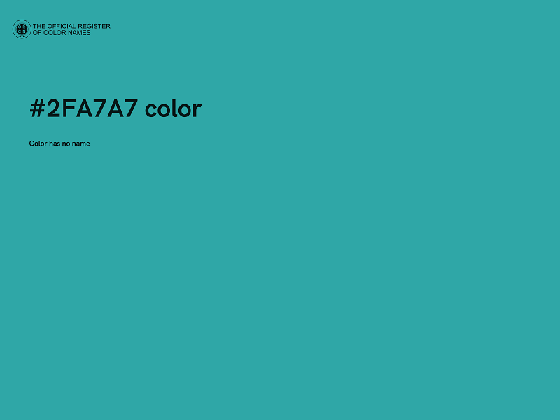 #2FA7A7 color image