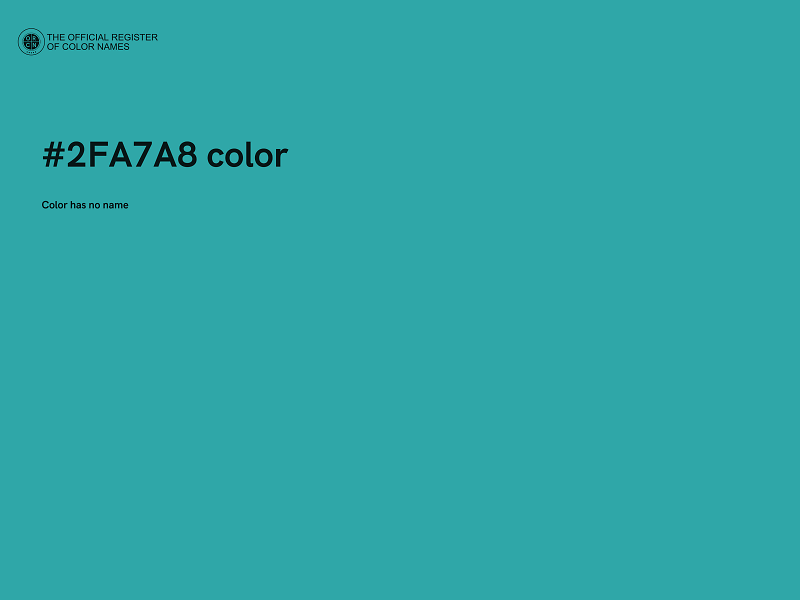 #2FA7A8 color image