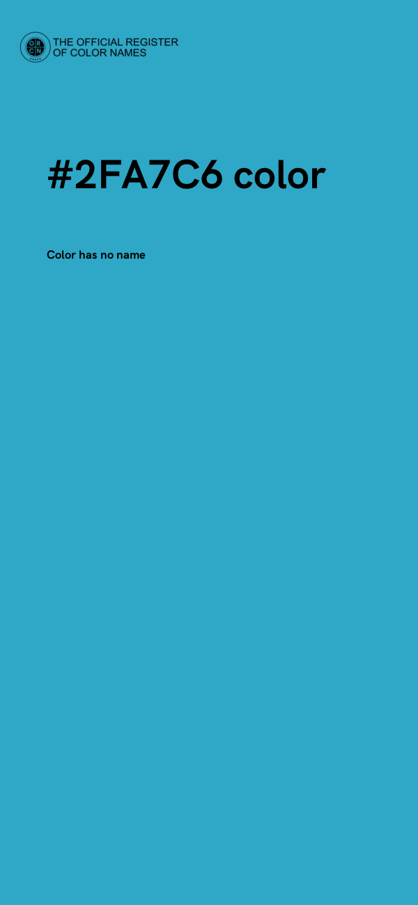 #2FA7C6 color image