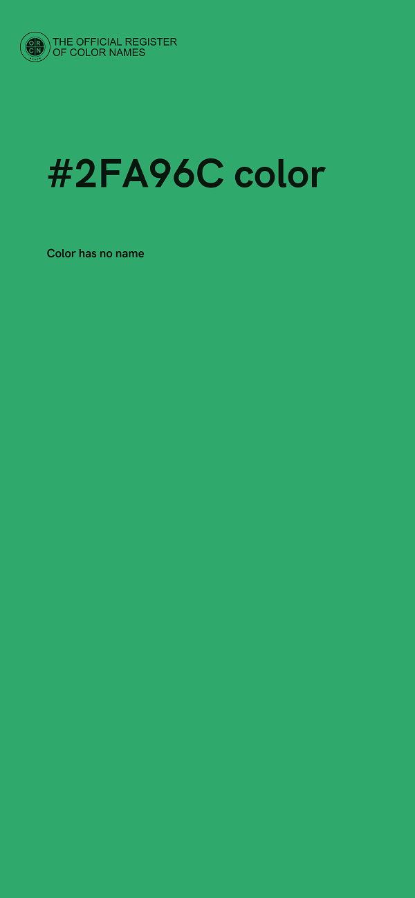 #2FA96C color image