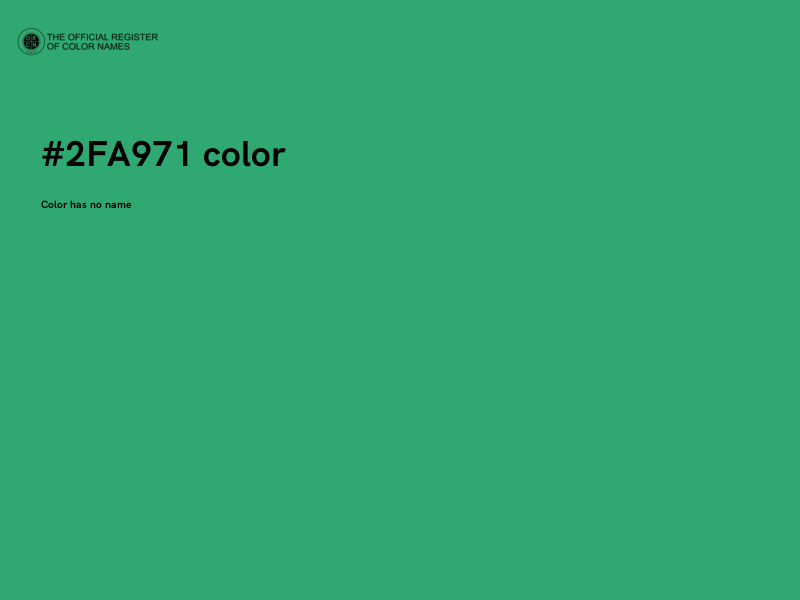 #2FA971 color image