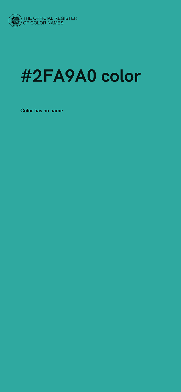 #2FA9A0 color image
