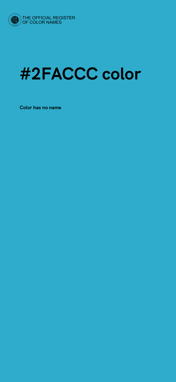#2FACCC color image