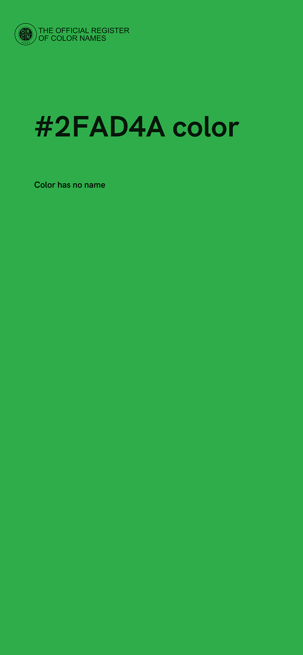 #2FAD4A color image