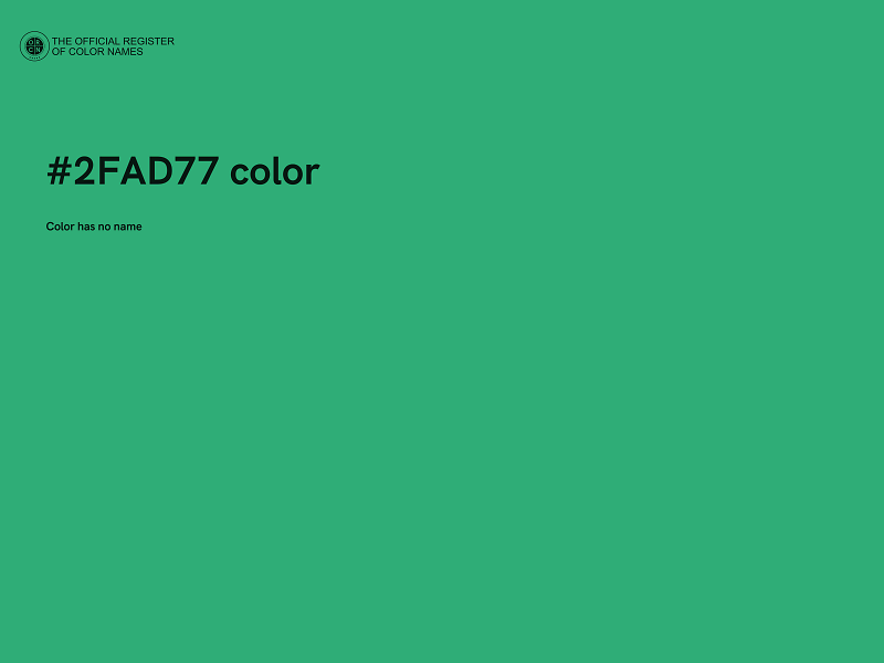 #2FAD77 color image