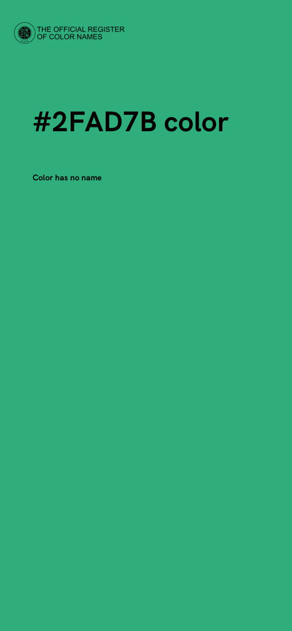 #2FAD7B color image