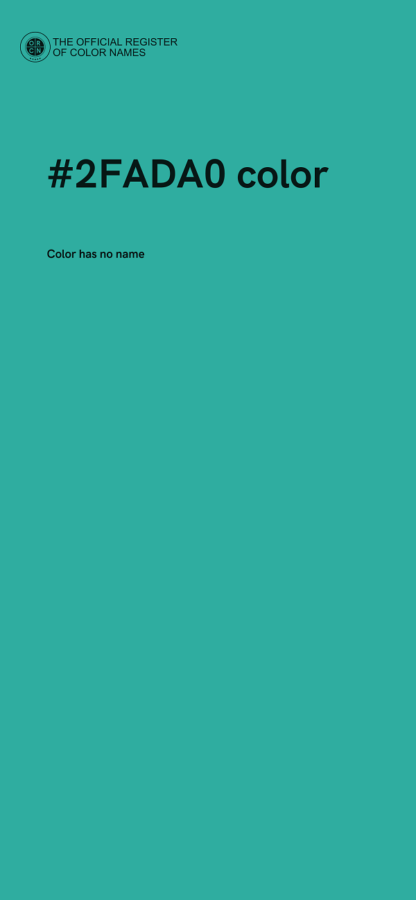 #2FADA0 color image