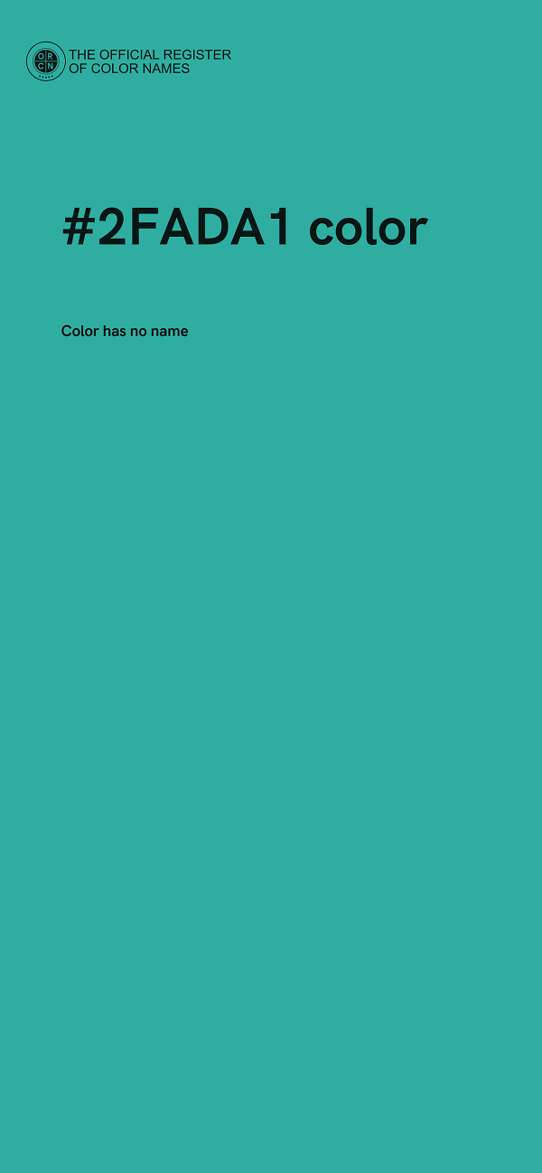 #2FADA1 color image