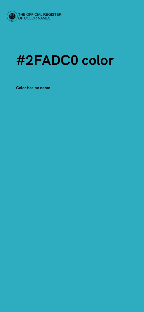 #2FADC0 color image