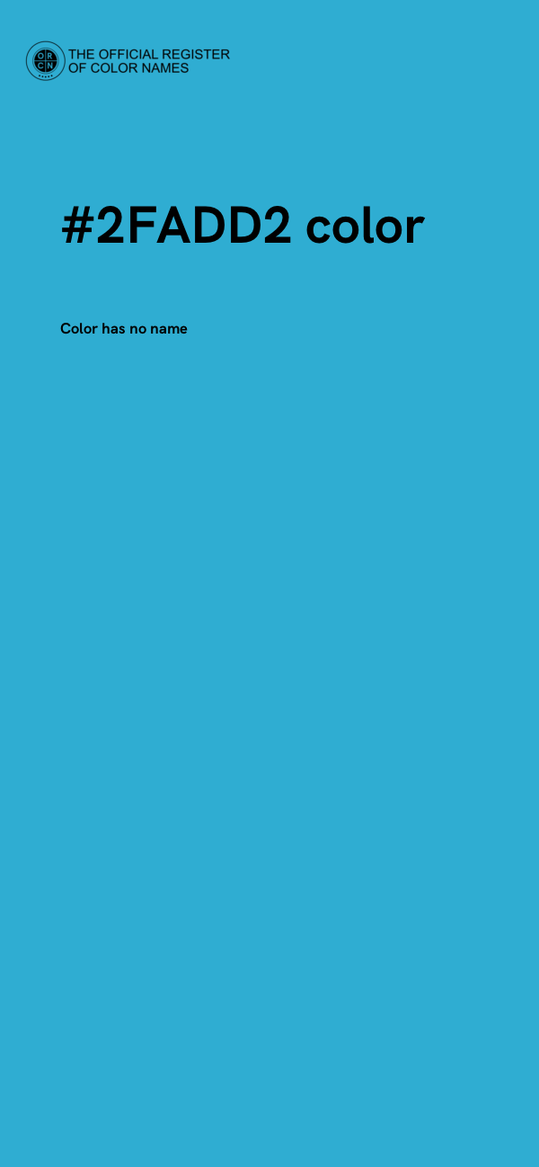 #2FADD2 color image