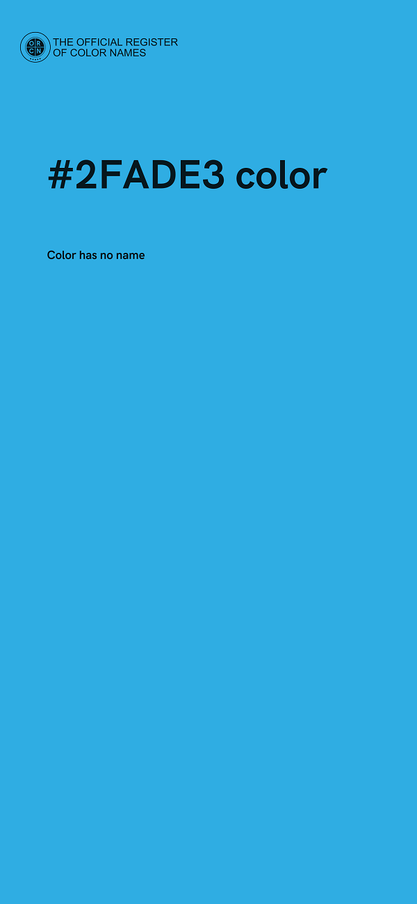 #2FADE3 color image