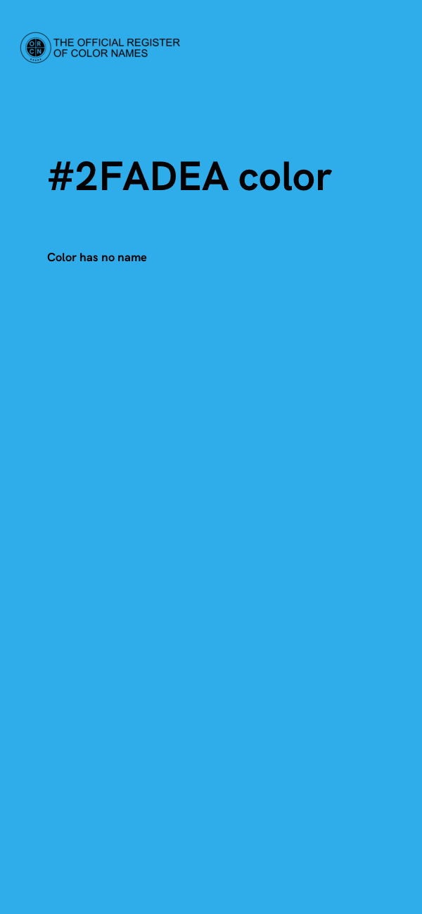 #2FADEA color image