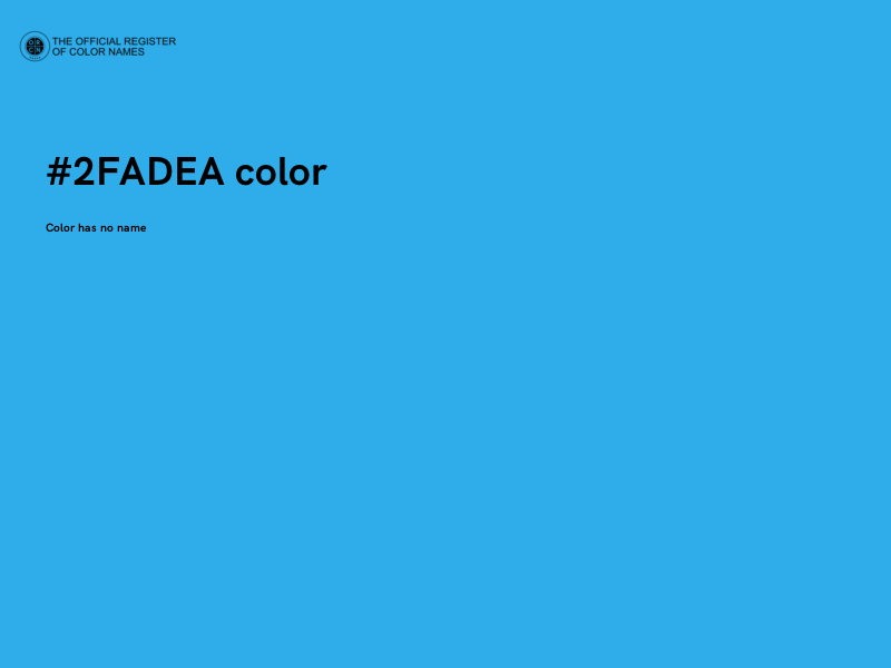 #2FADEA color image