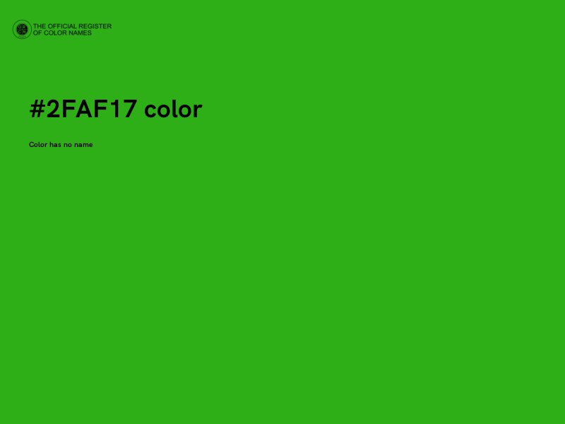 #2FAF17 color image
