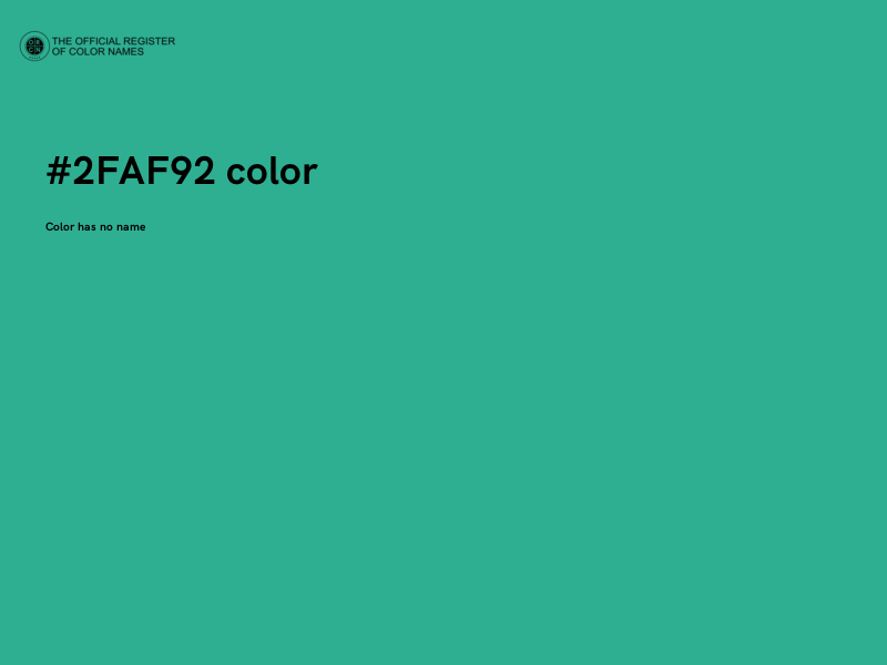#2FAF92 color image