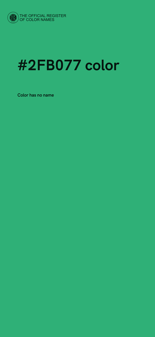 #2FB077 color image