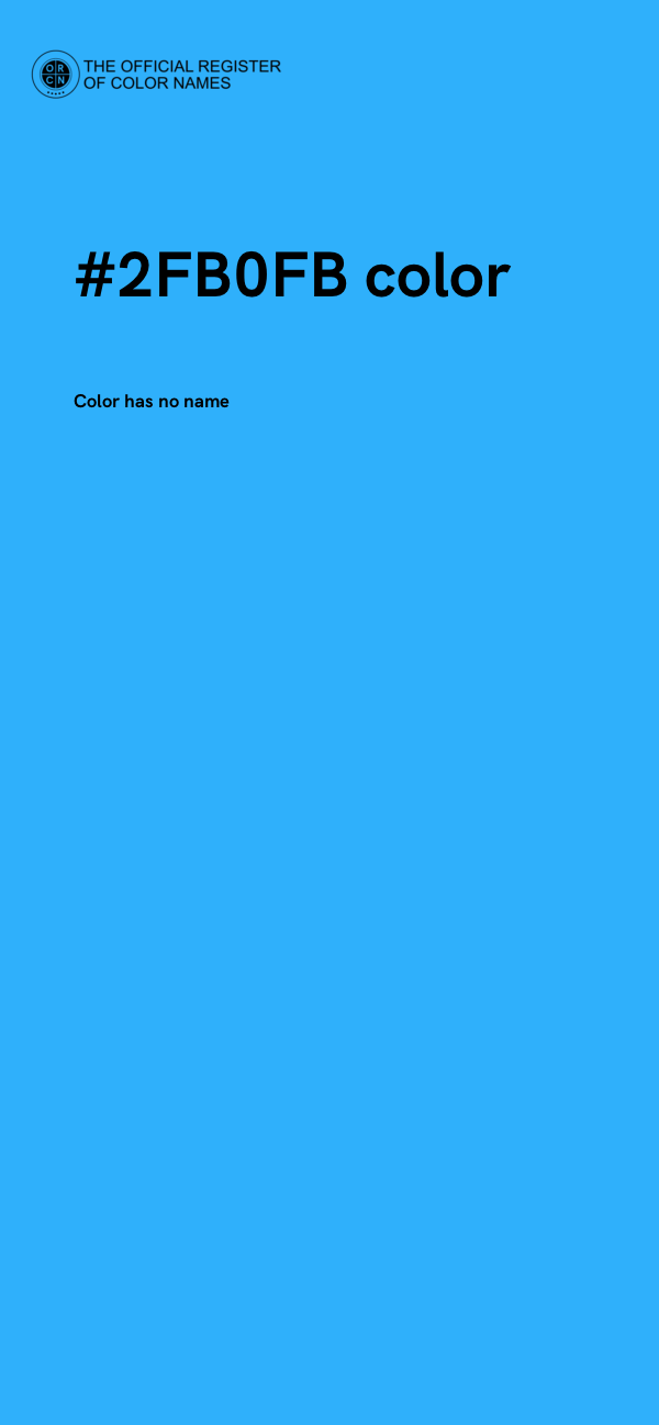 #2FB0FB color image