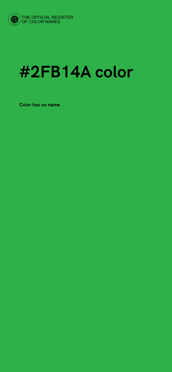 #2FB14A color image