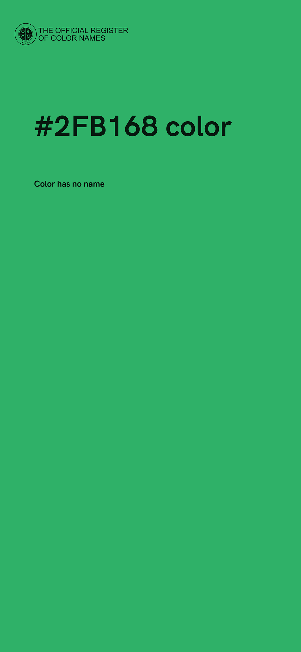#2FB168 color image