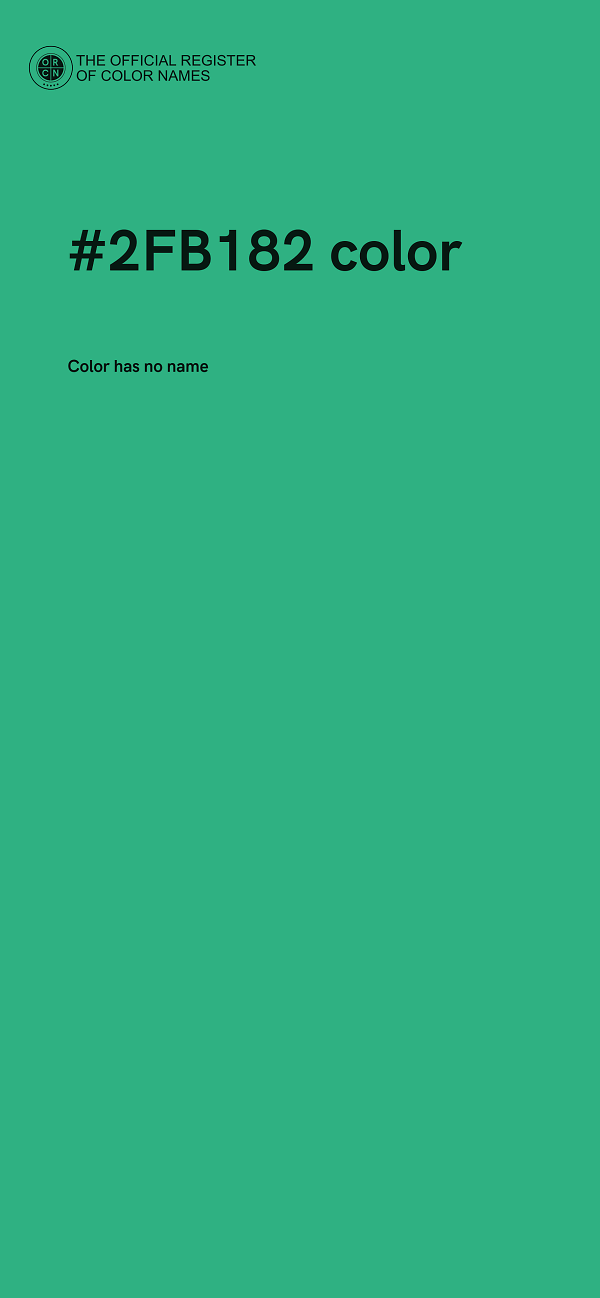 #2FB182 color image