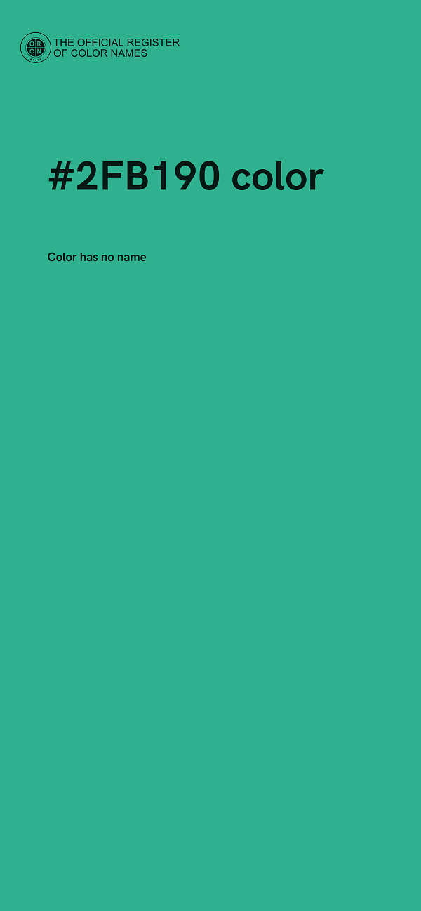 #2FB190 color image
