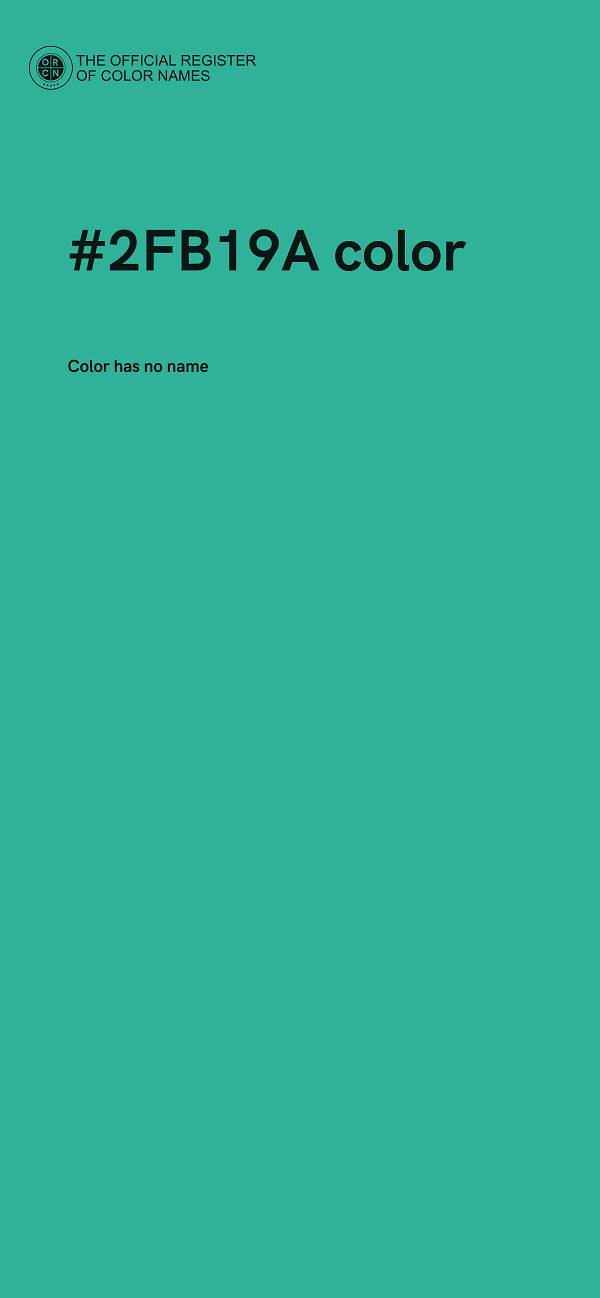 #2FB19A color image