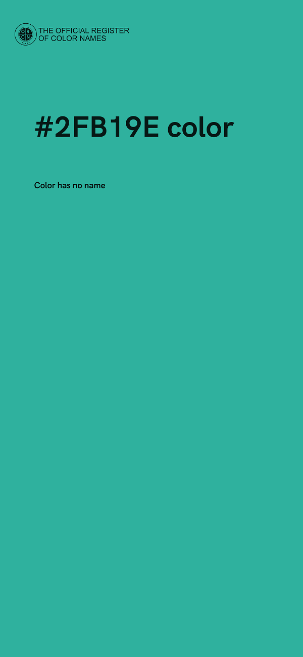 #2FB19E color image