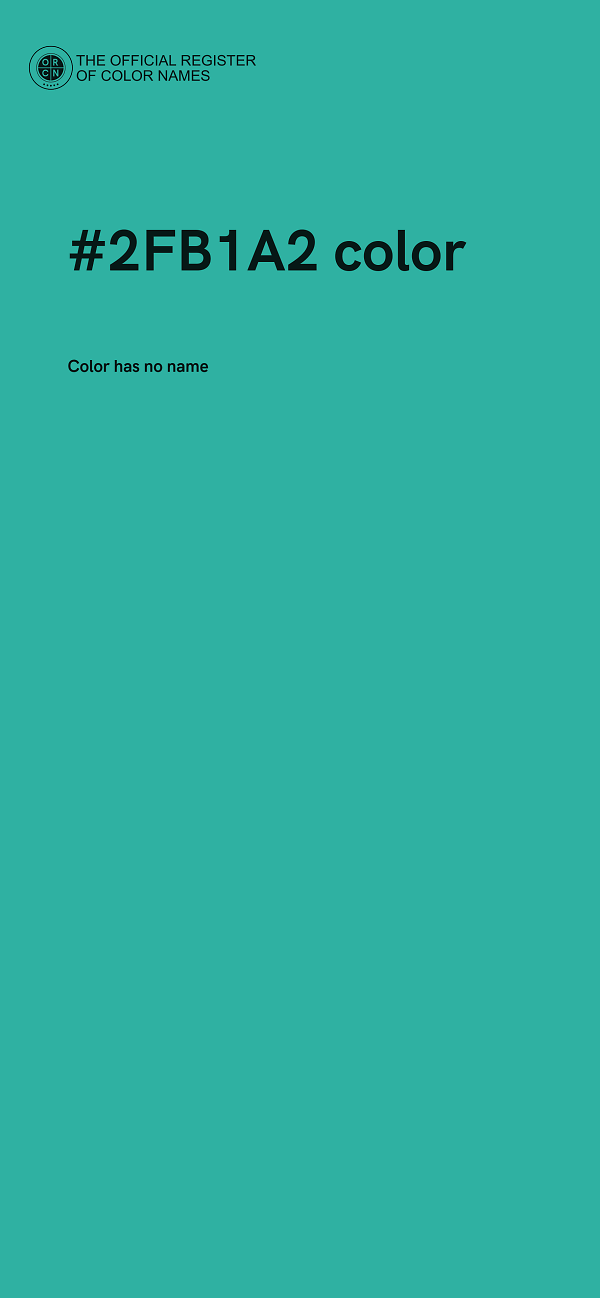 #2FB1A2 color image