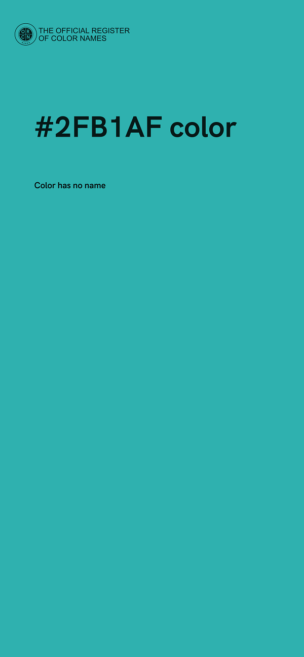 #2FB1AF color image