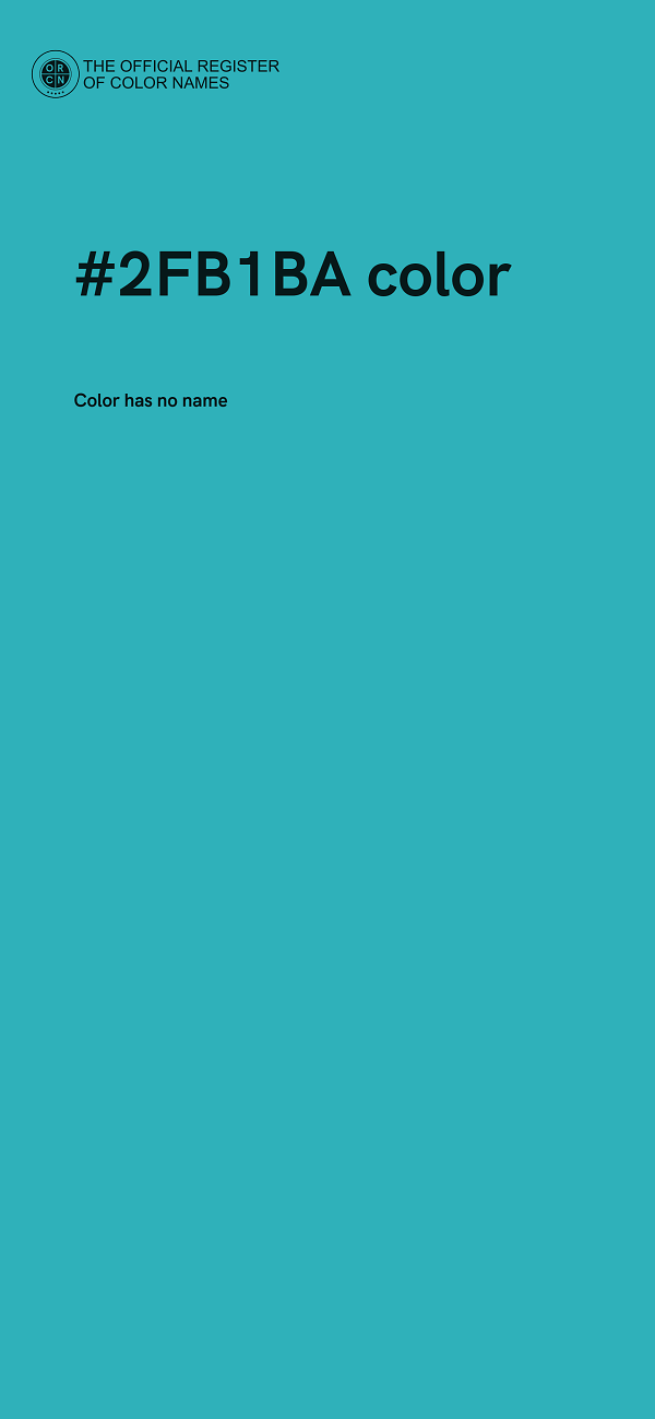 #2FB1BA color image