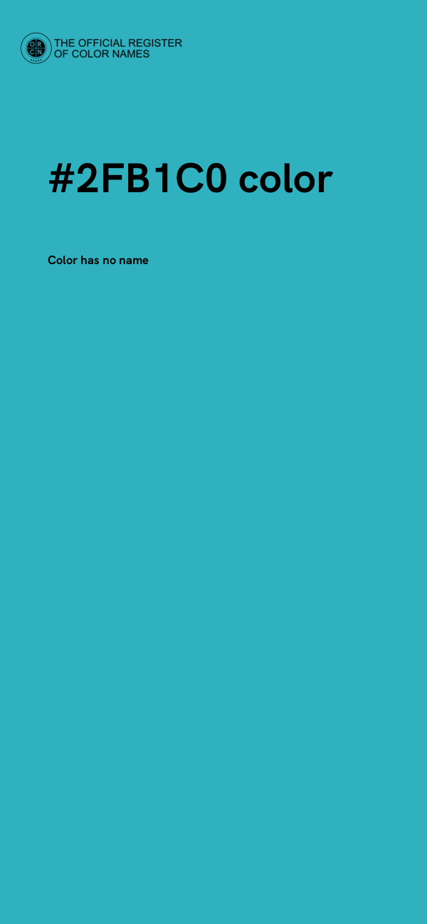 #2FB1C0 color image