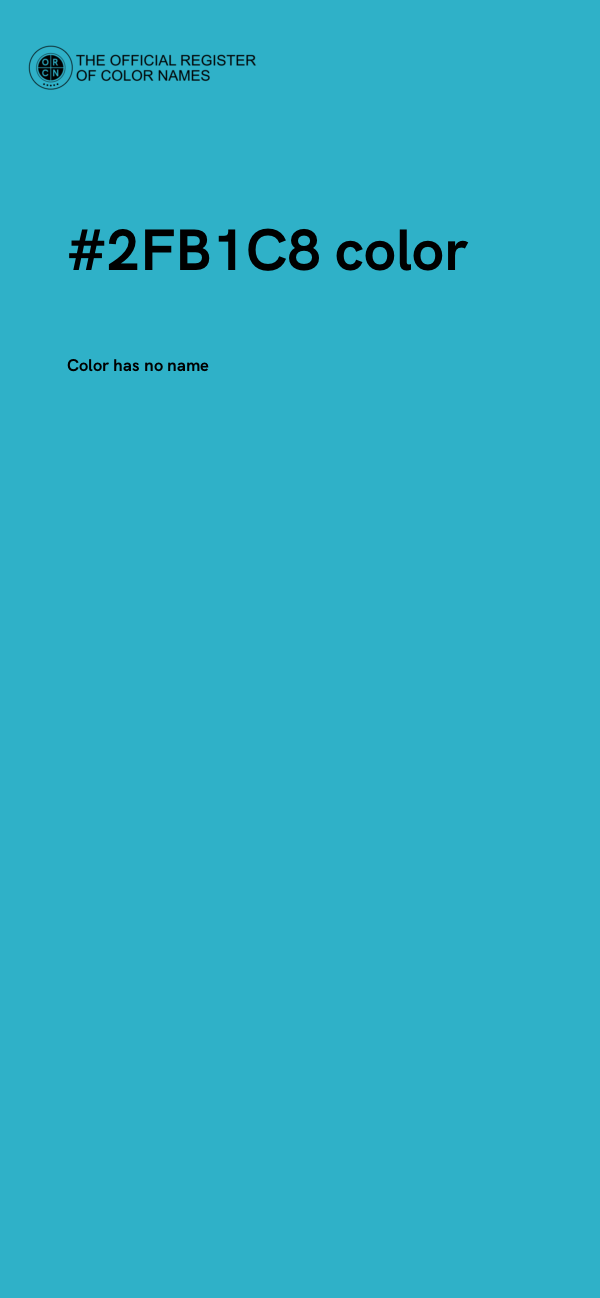 #2FB1C8 color image