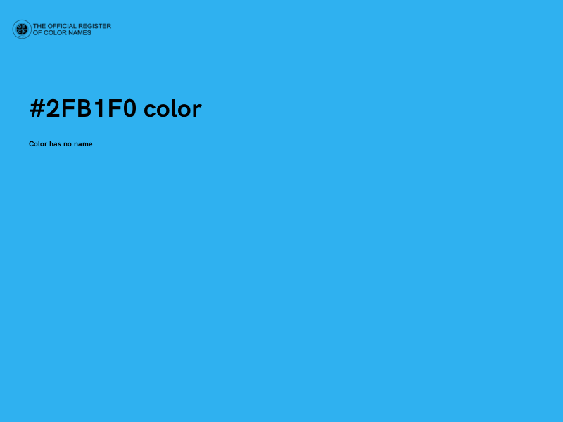 #2FB1F0 color image