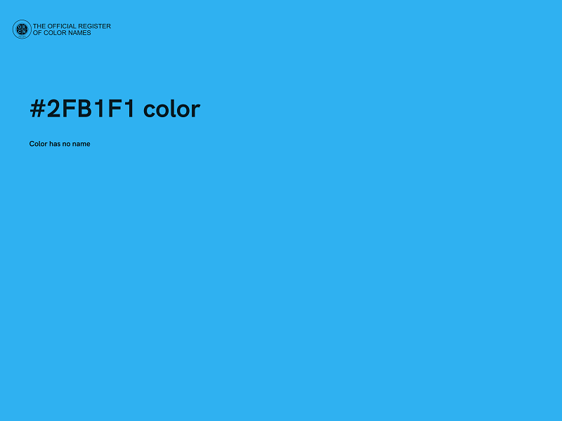 #2FB1F1 color image