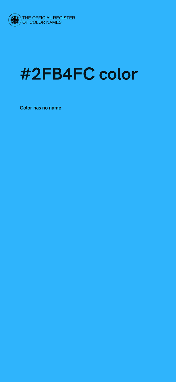 #2FB4FC color image
