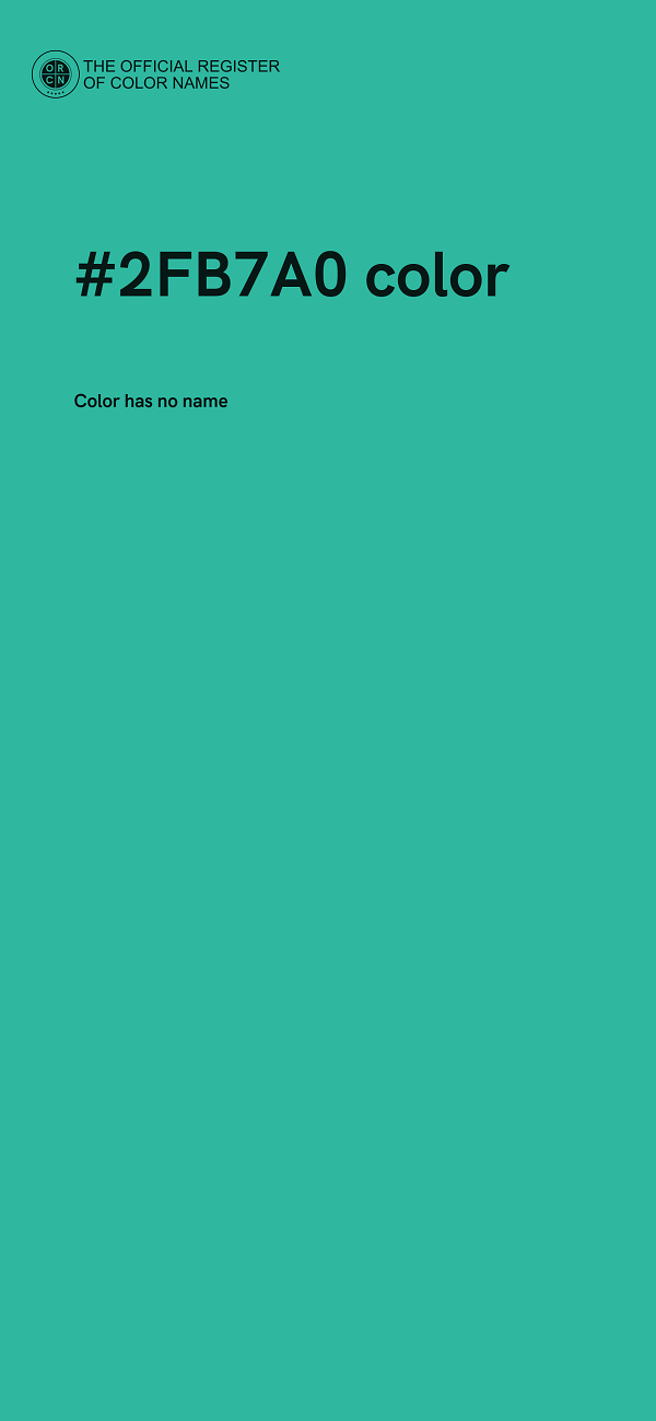 #2FB7A0 color image