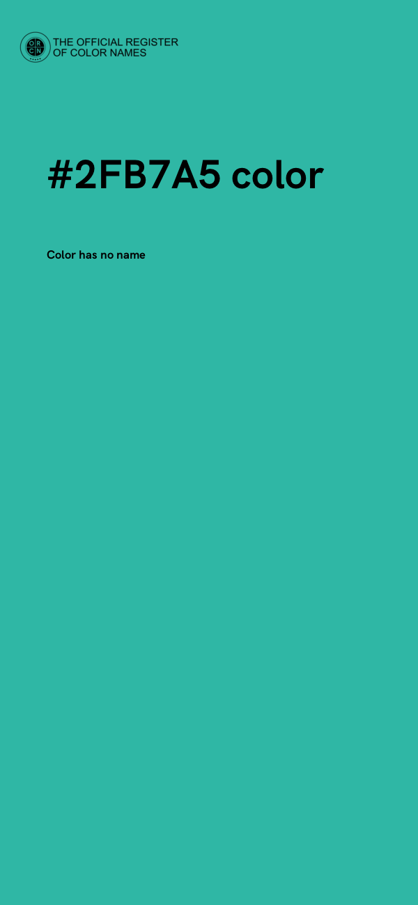 #2FB7A5 color image