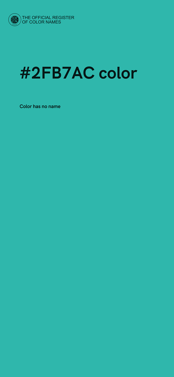 #2FB7AC color image