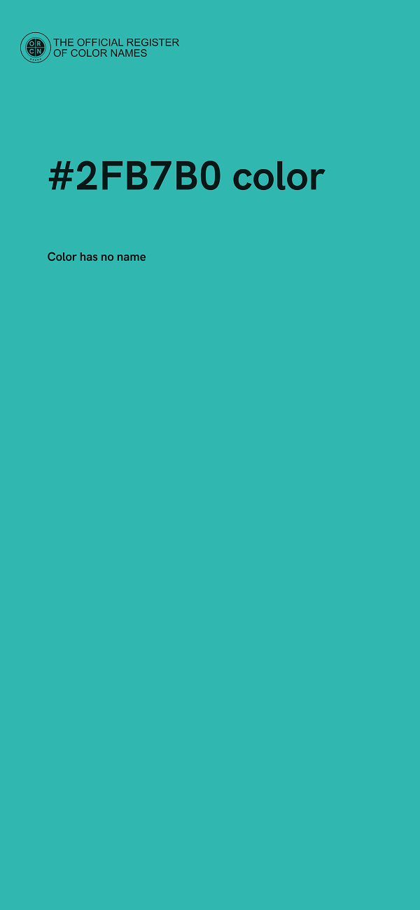 #2FB7B0 color image