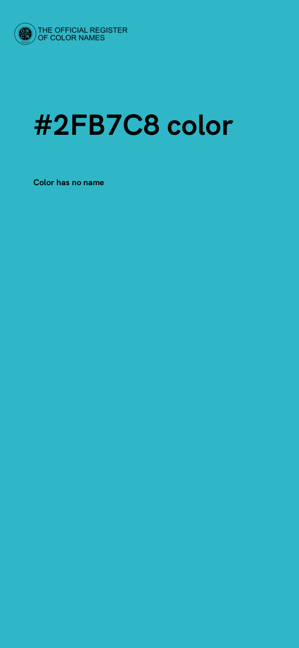 #2FB7C8 color image