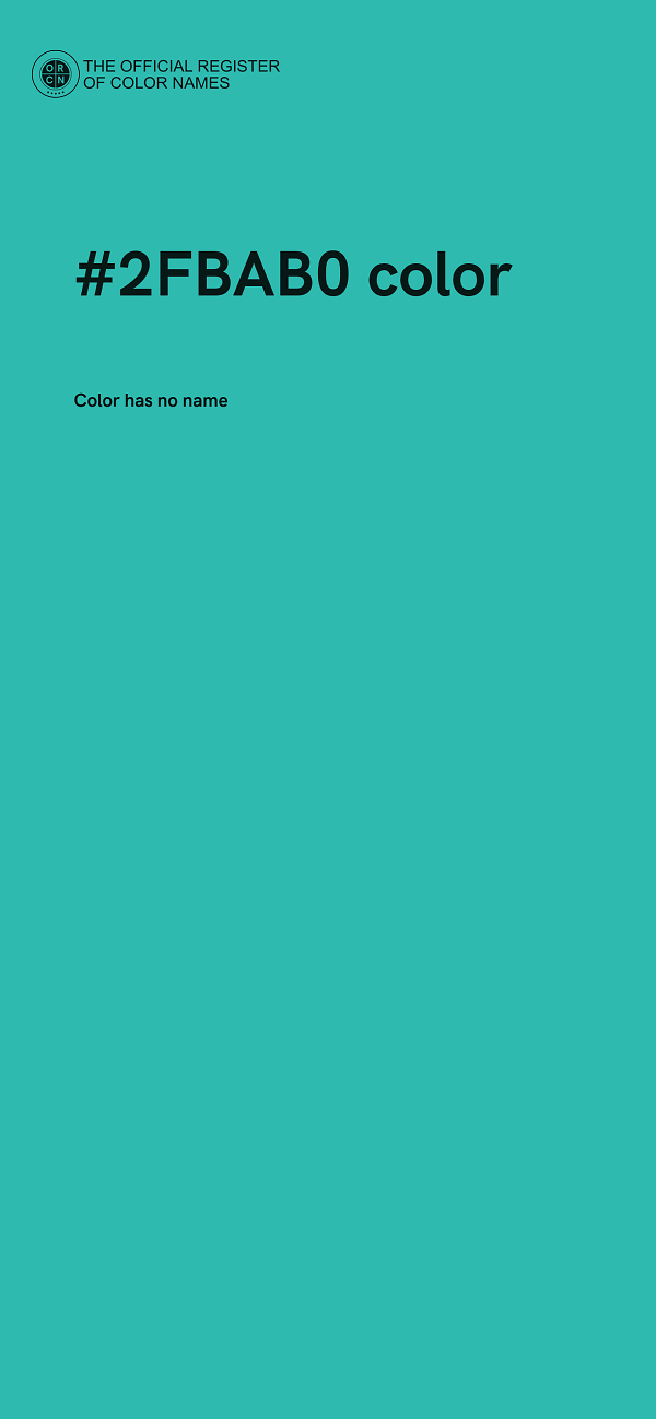 #2FBAB0 color image
