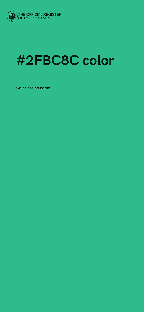 #2FBC8C color image