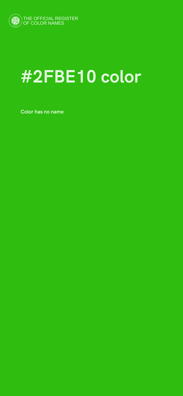 #2FBE10 color image