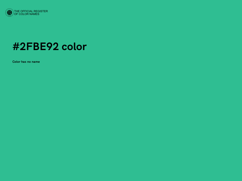 #2FBE92 color image